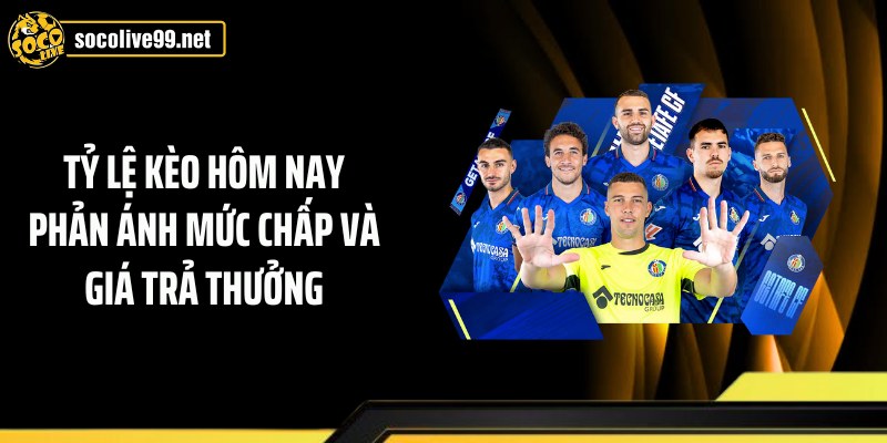 Tỷ lệ kèo hôm nay phản ánh mức chấp và giá trả thưởng